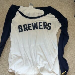Brand pink brewers shirt